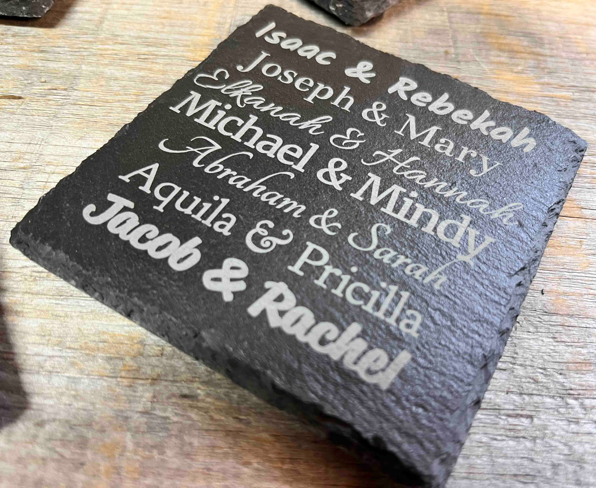 Slate Coaster Memories Made Custom