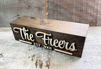 The Chunker 3D Shelf/Table Sign - Family Sign Memories Made Custom