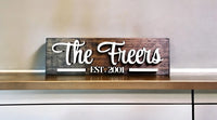 The Chunker 3D Shelf/Table Sign - Family Sign Memories Made Custom