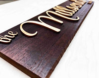 Raised Letter Wooden Family Sign Memories Made Custom