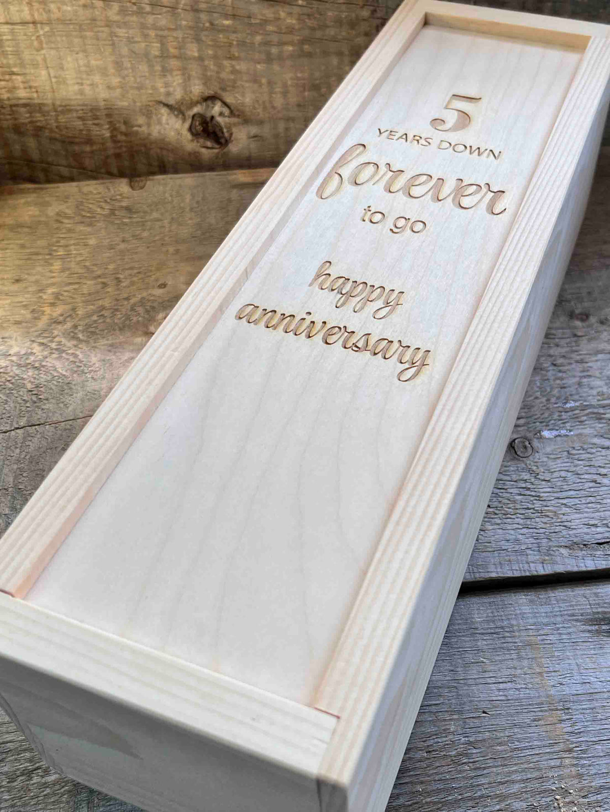 Custom Engraved Wine Boxes - Design 35 Memories Made Custom
