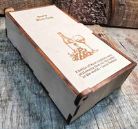 Leather Wine Log Memories Made Custom