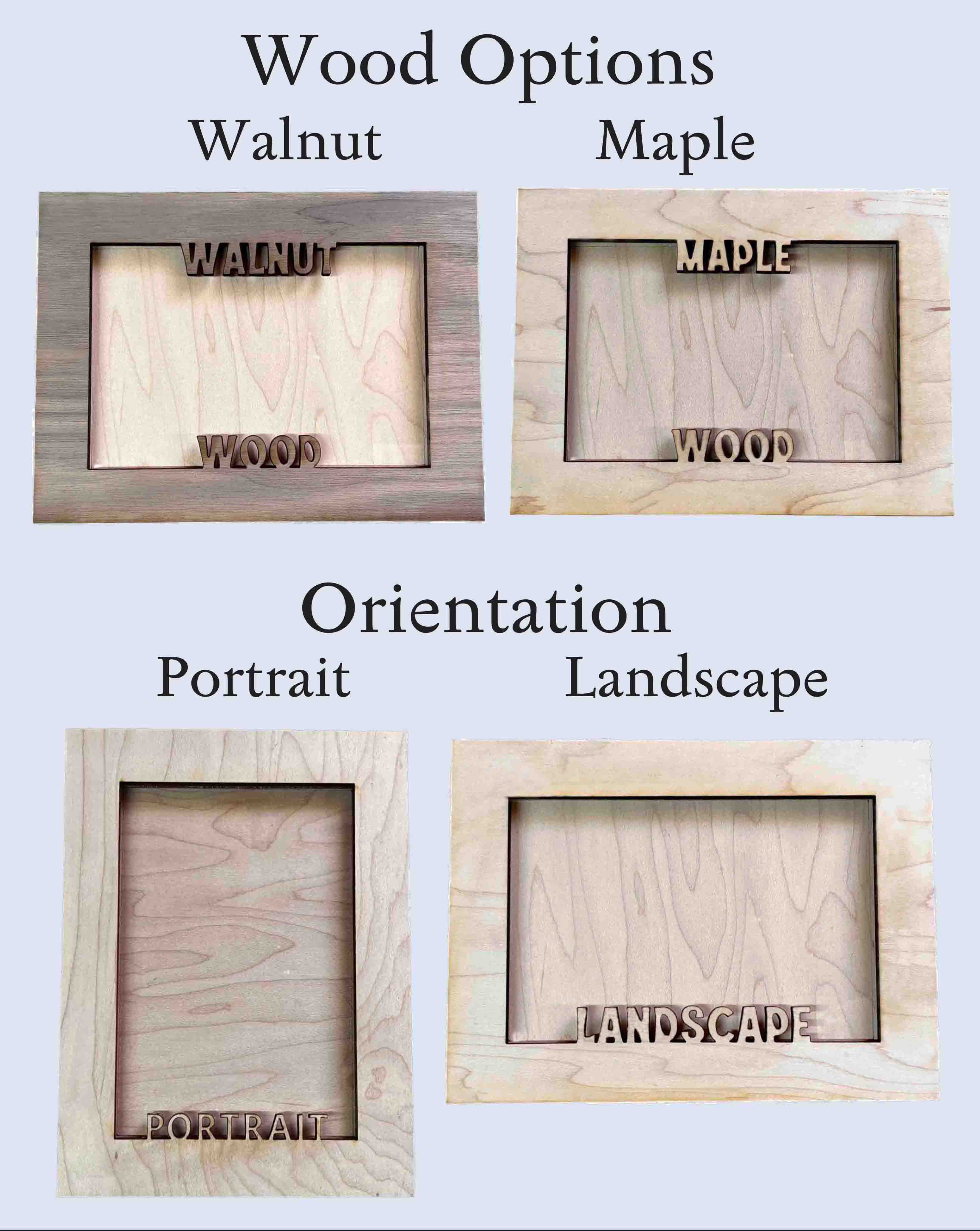 Custom Laser Cut Picture Frames