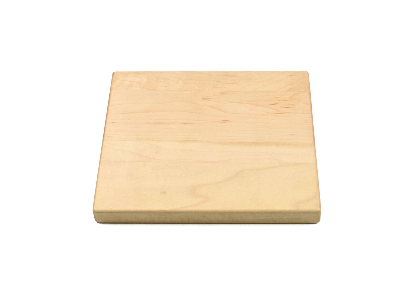 MINI WOOD CUTTING BOARD WITH ROUNDED CORNERS AND EDGES 7" X 8" X ¾".