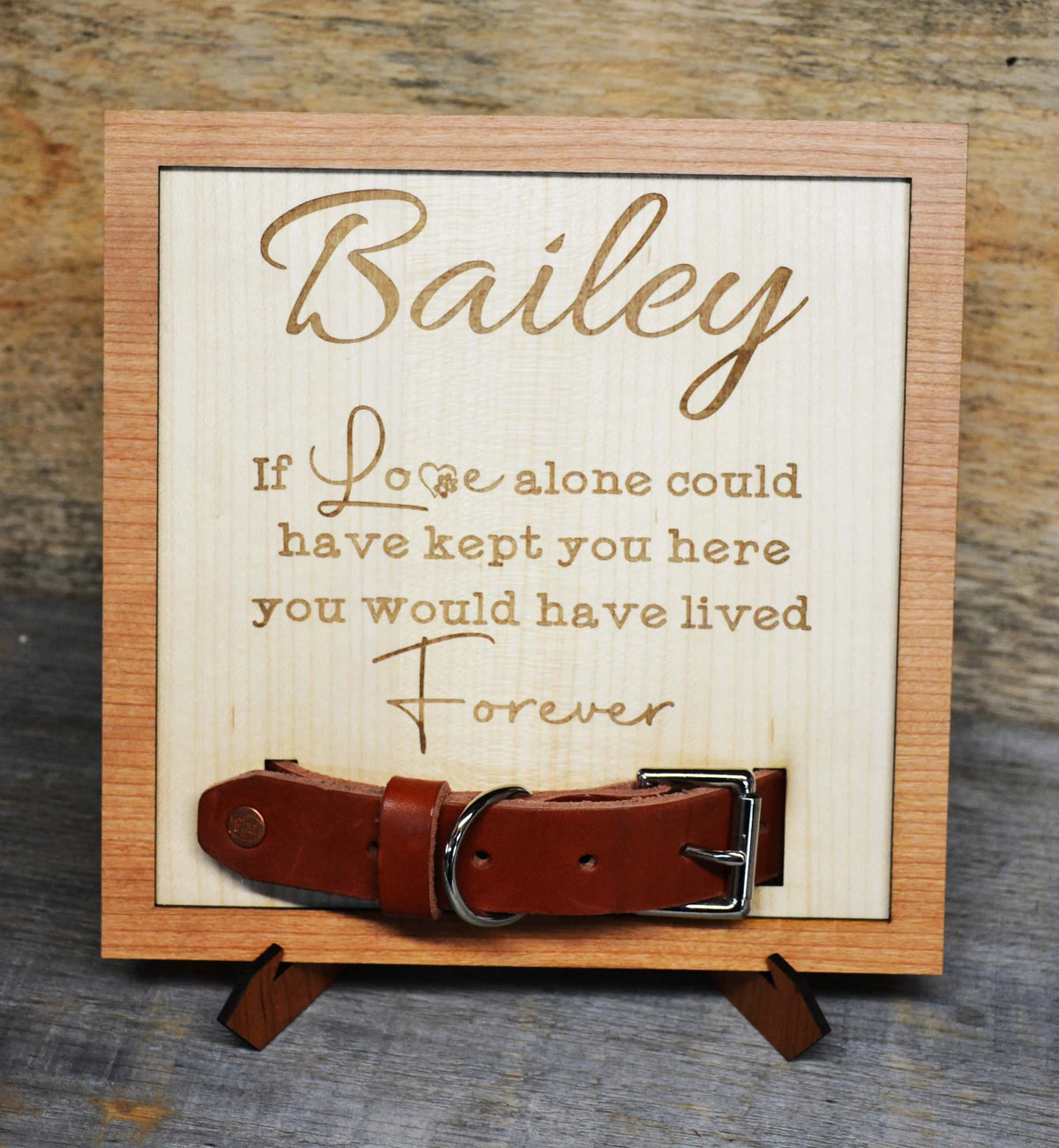 Custom Dog Collar Remembrance Frame.