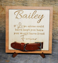 Custom Dog Collar Remembrance Frame.