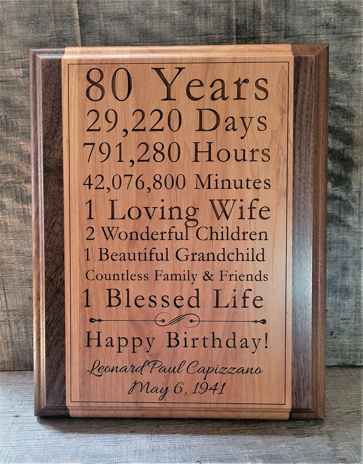 Wooden Plaque - Custom Engraved.