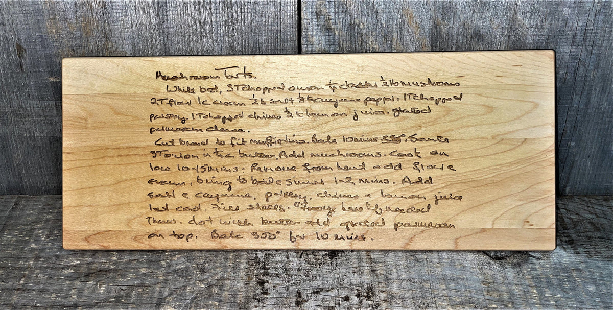 Family Recipe Engraved Serving Board.