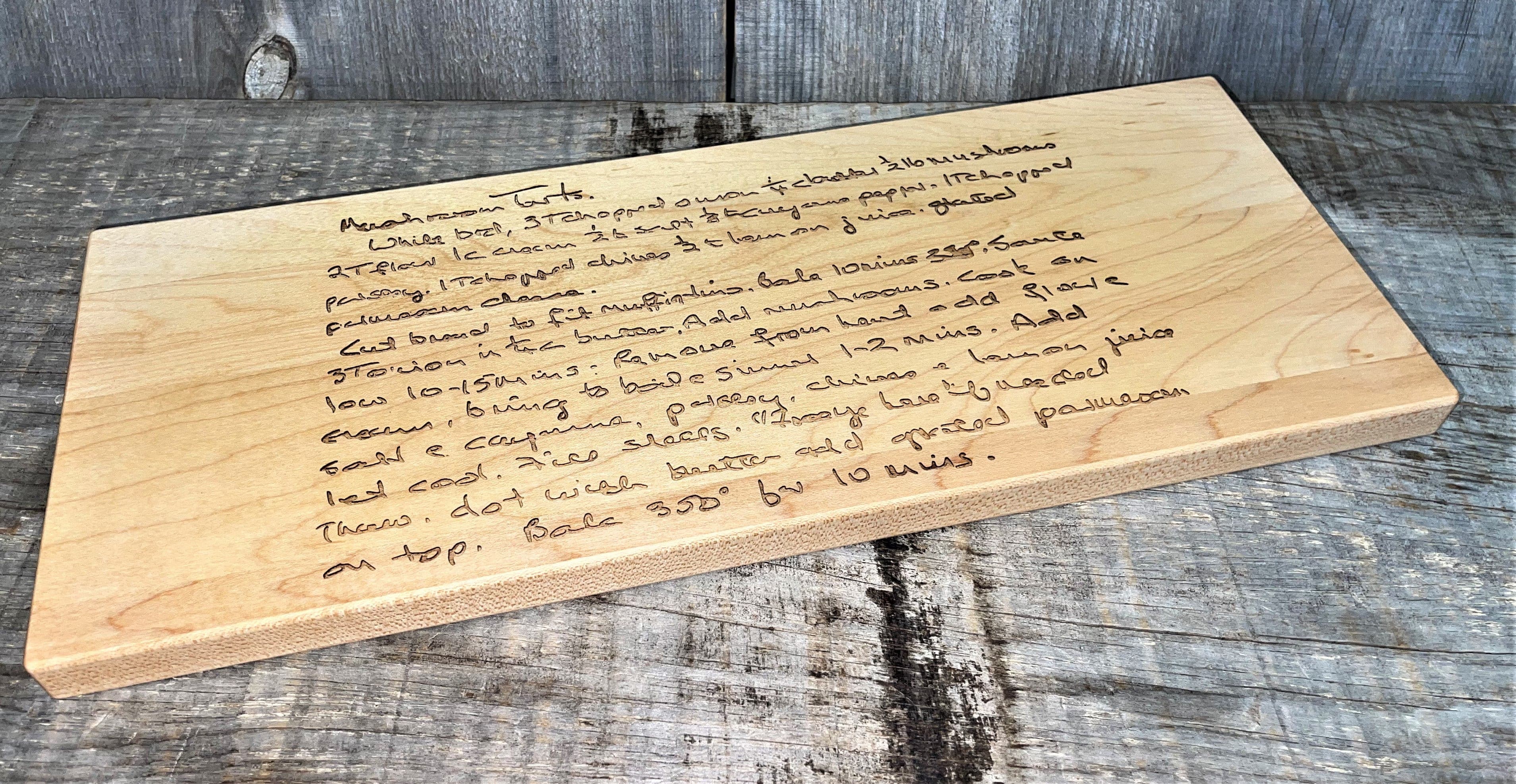 Family Recipe Engraved Serving Board.