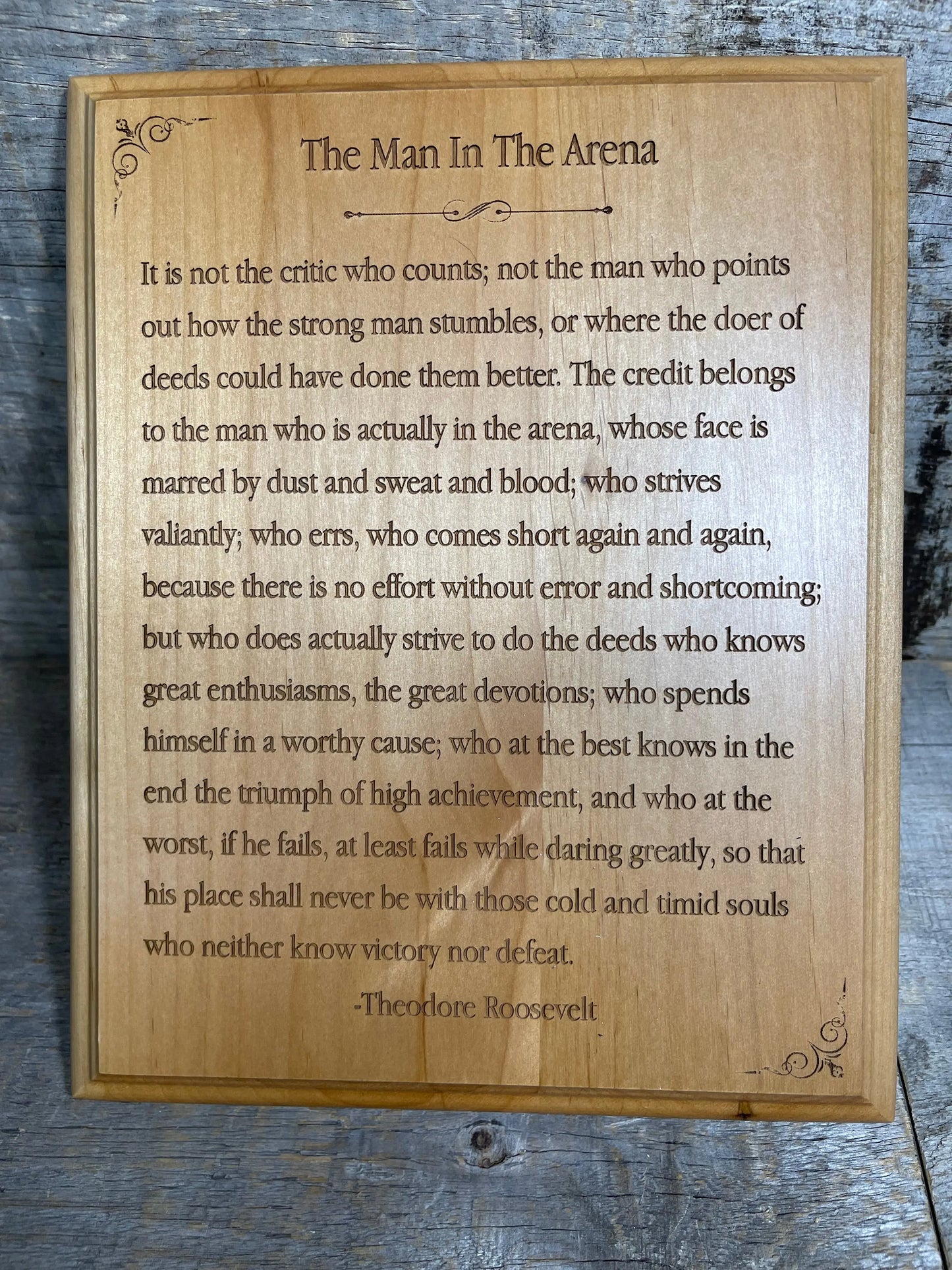 Alder Plaque.
