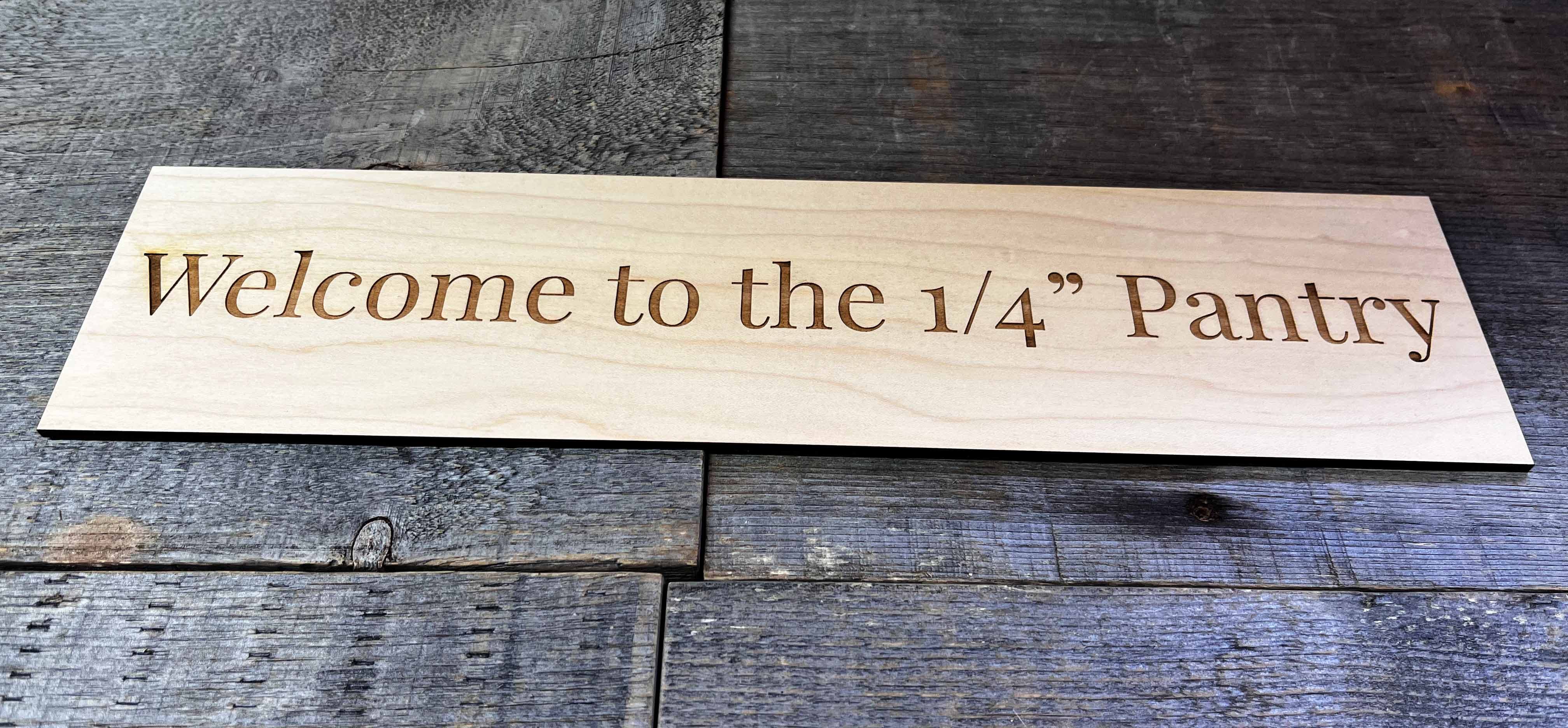 Engraved Rustic Wood Plaque Laser Etched Reclaimed Floating