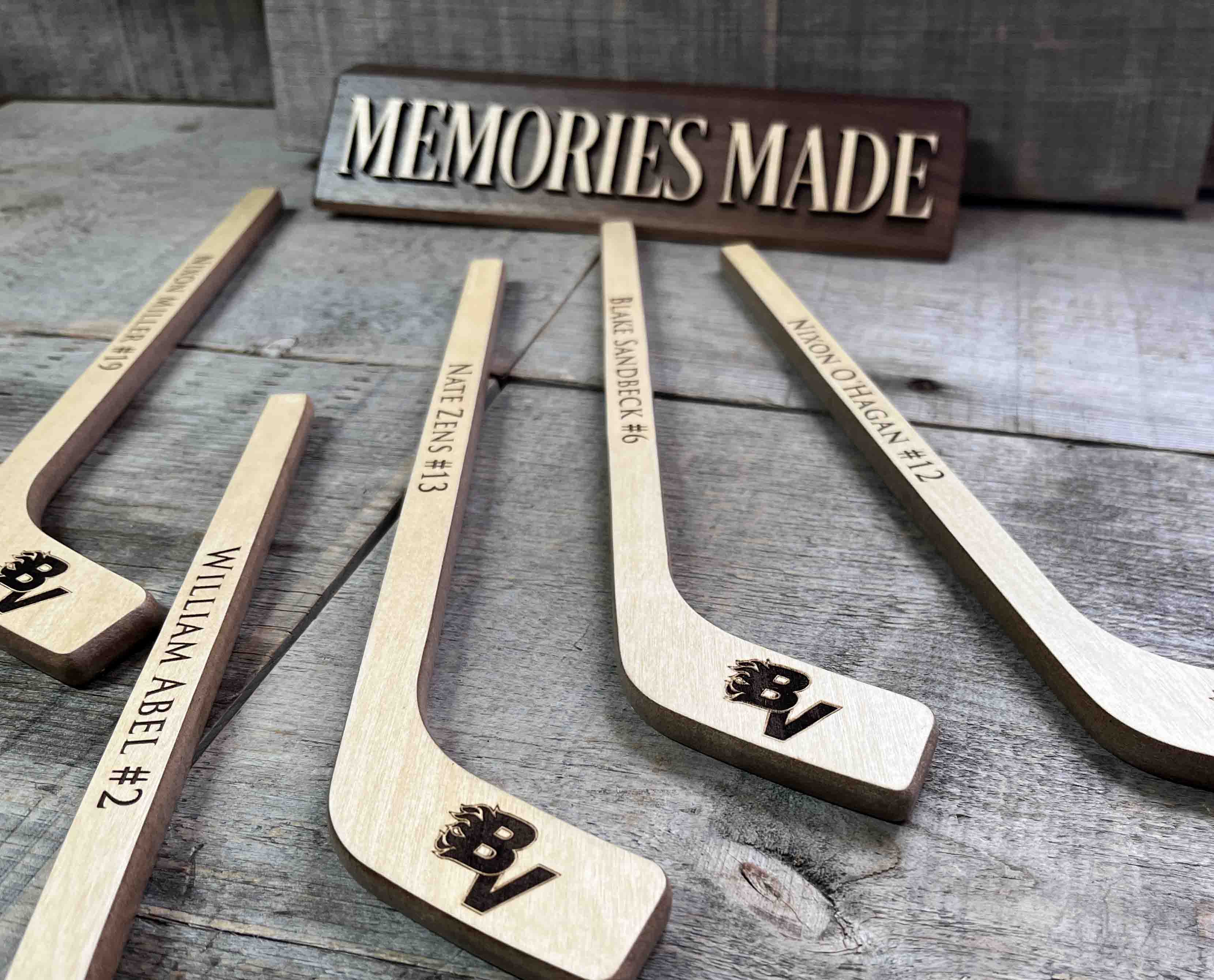 Mini Hockey Sticks.