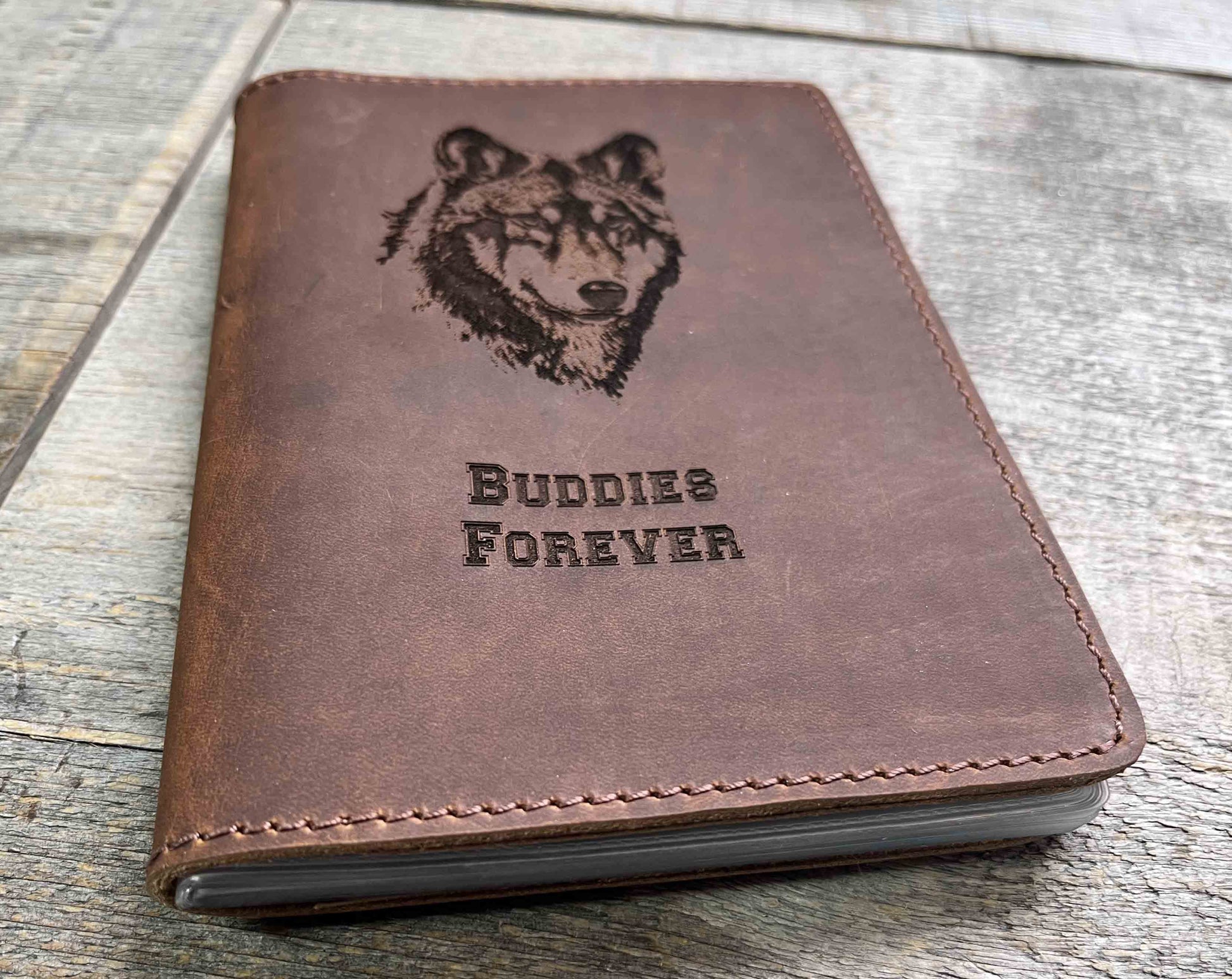 4x6 Leather Photo Album, Premium Leather Engraved.