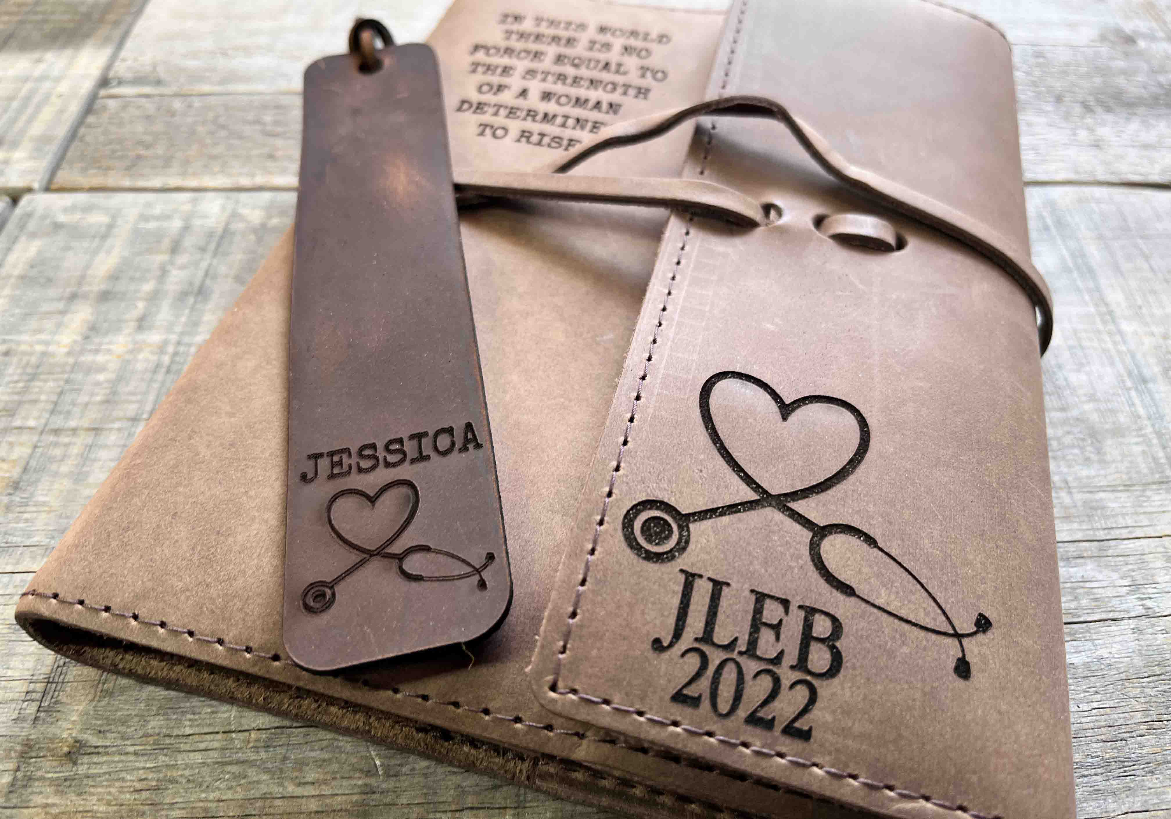 Refillable Journal / Premium Leather / Custom Engraved.