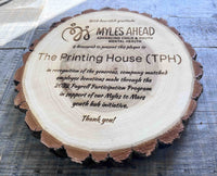 Tree Slice Plaque.