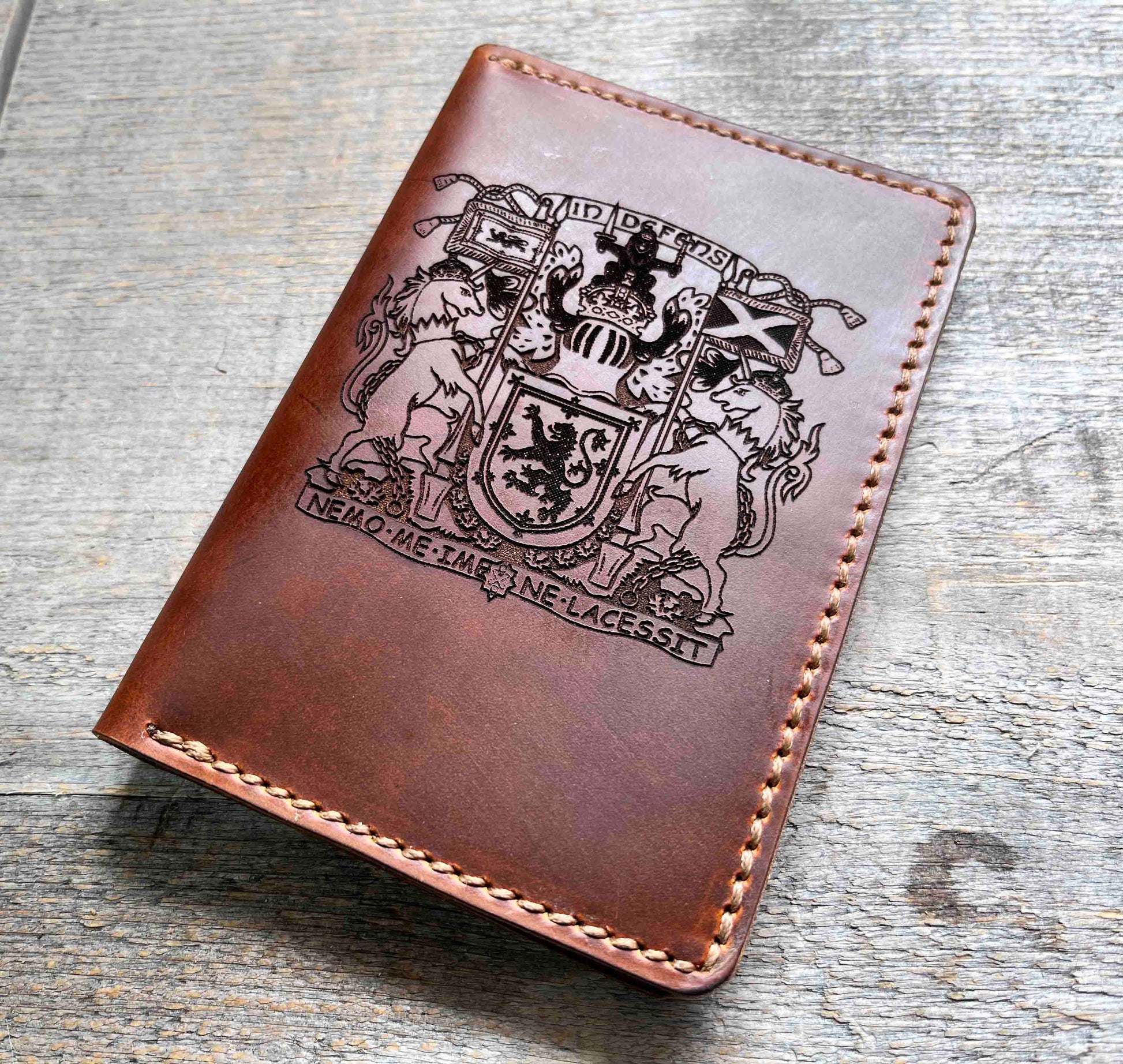 Passport Cover Premium Leather Engraved.