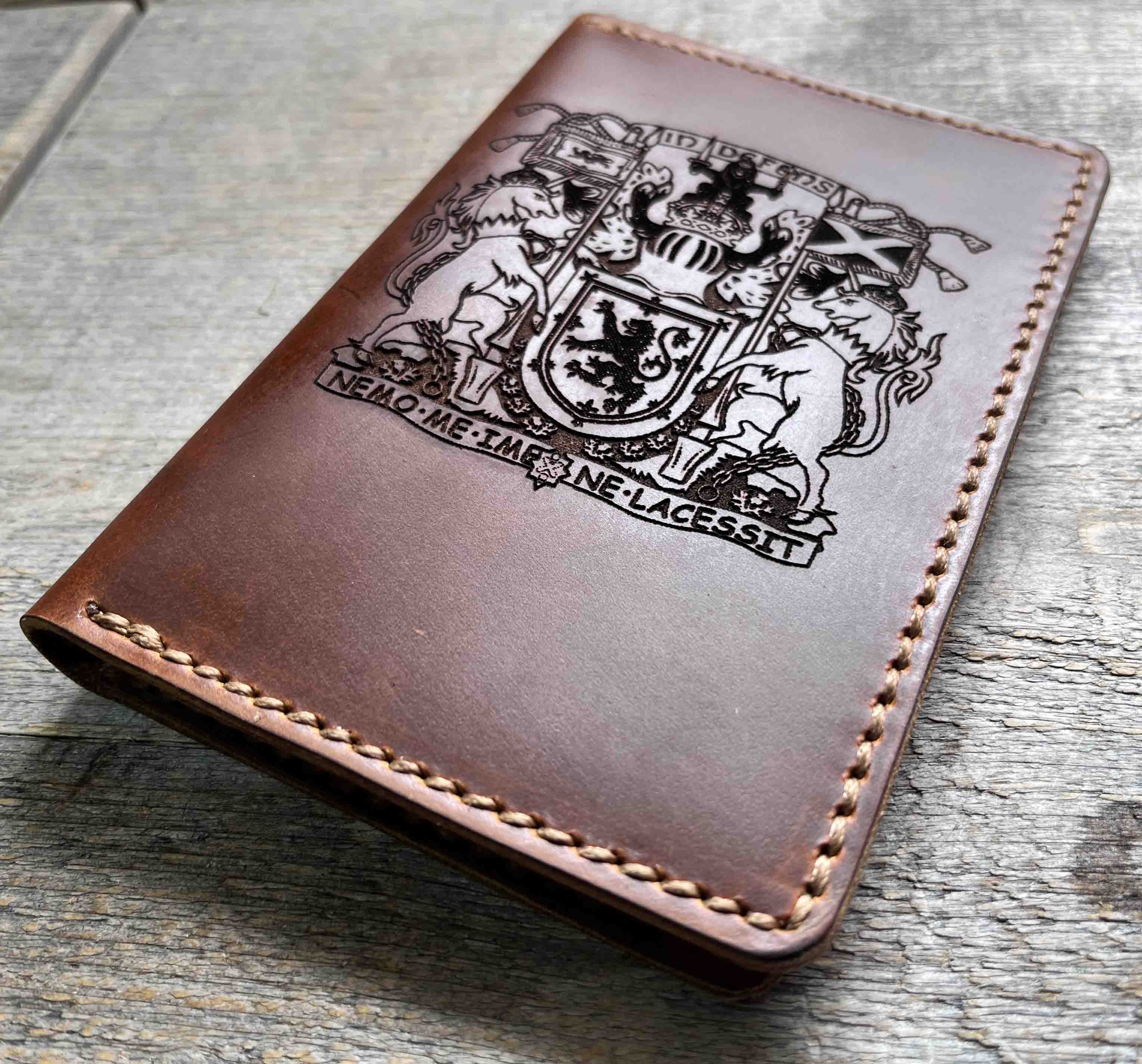 Passport Cover Premium Leather Engraved.