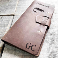 Fishing Log Premium Leather Engraved.