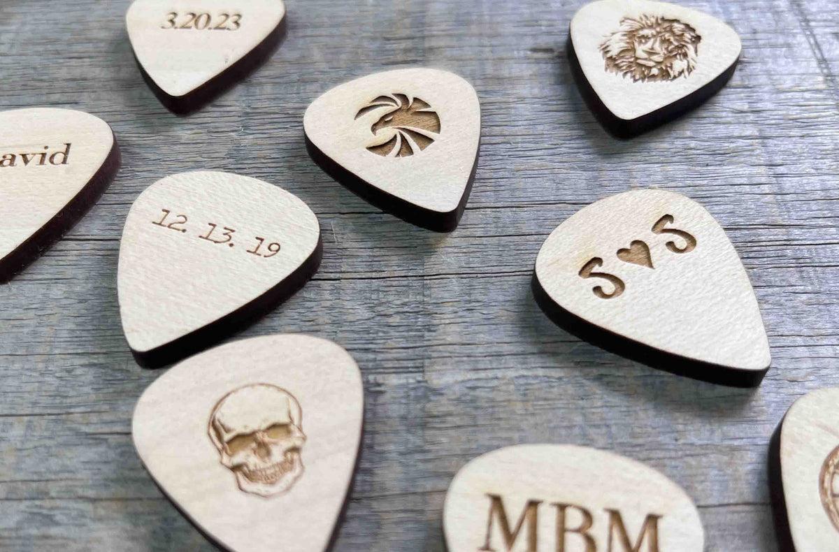 Wooden Guitar Pick.