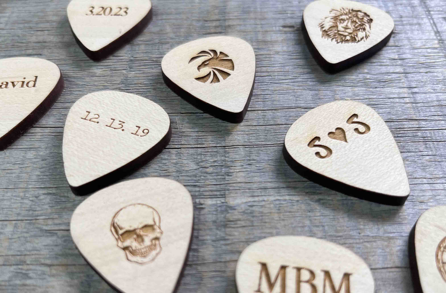 Wooden Guitar Pick.