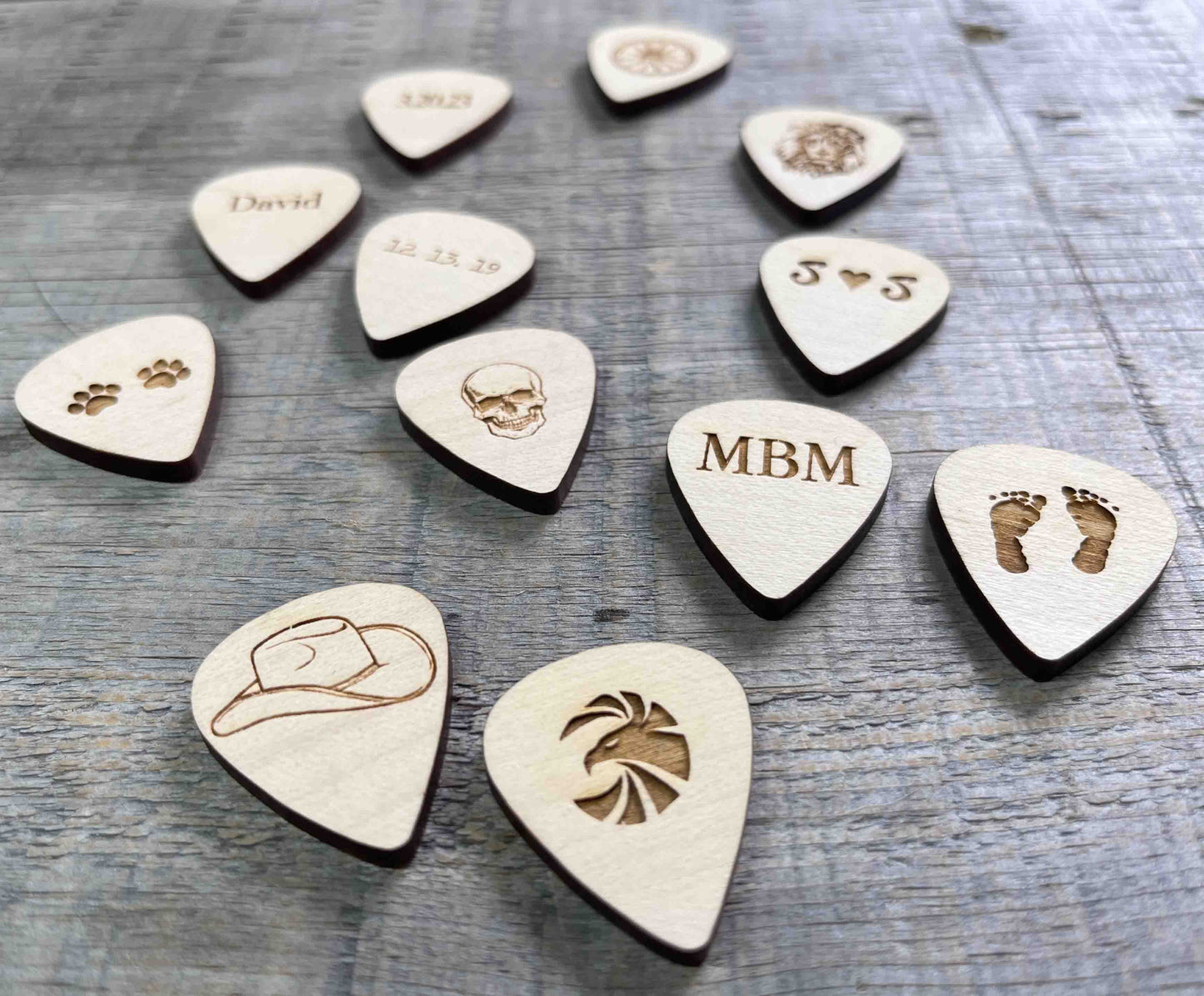 Wooden Guitar Pick.