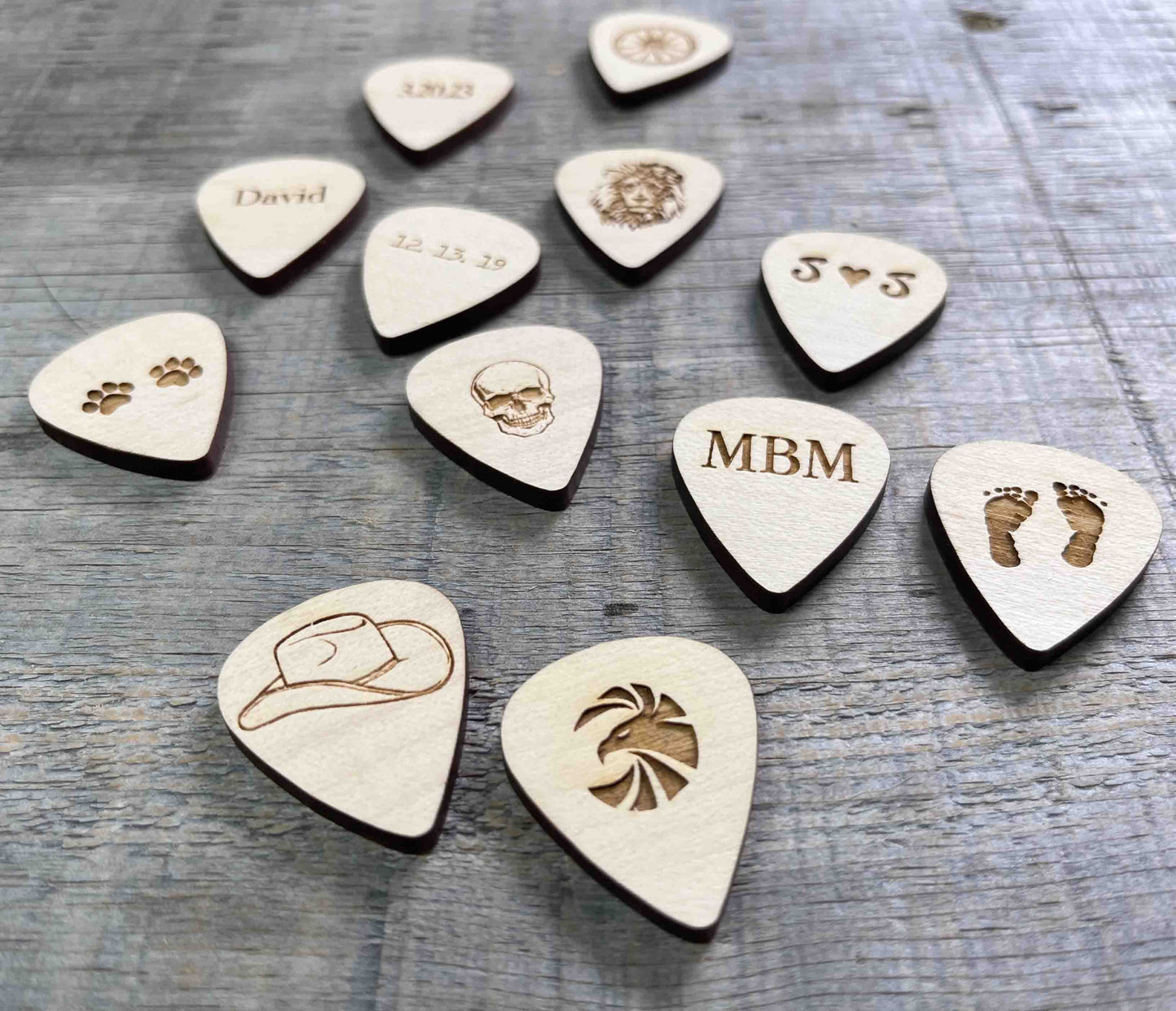 Wooden Guitar Pick.