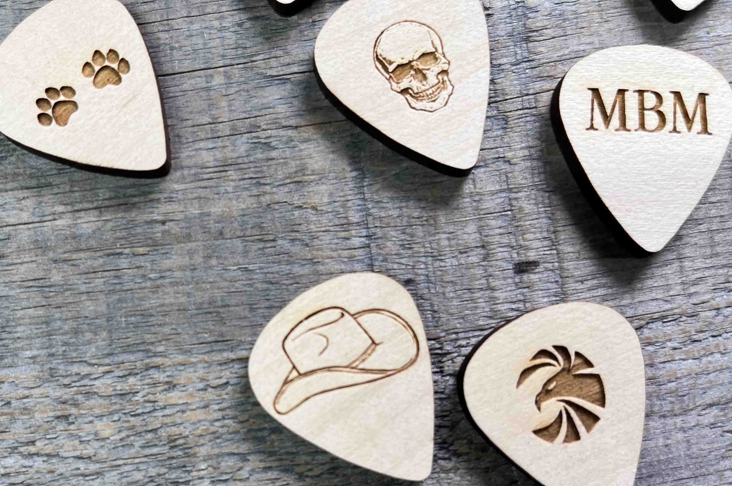 Wooden Guitar Pick.