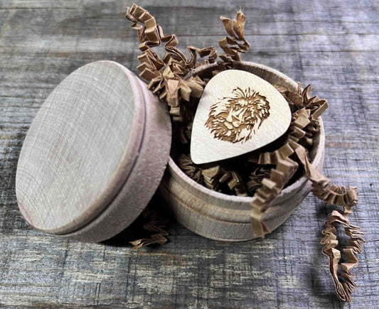 Wooden Guitar Pick.