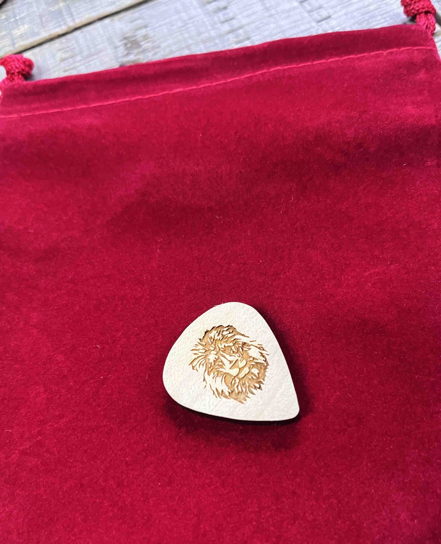 Wooden Guitar Pick.