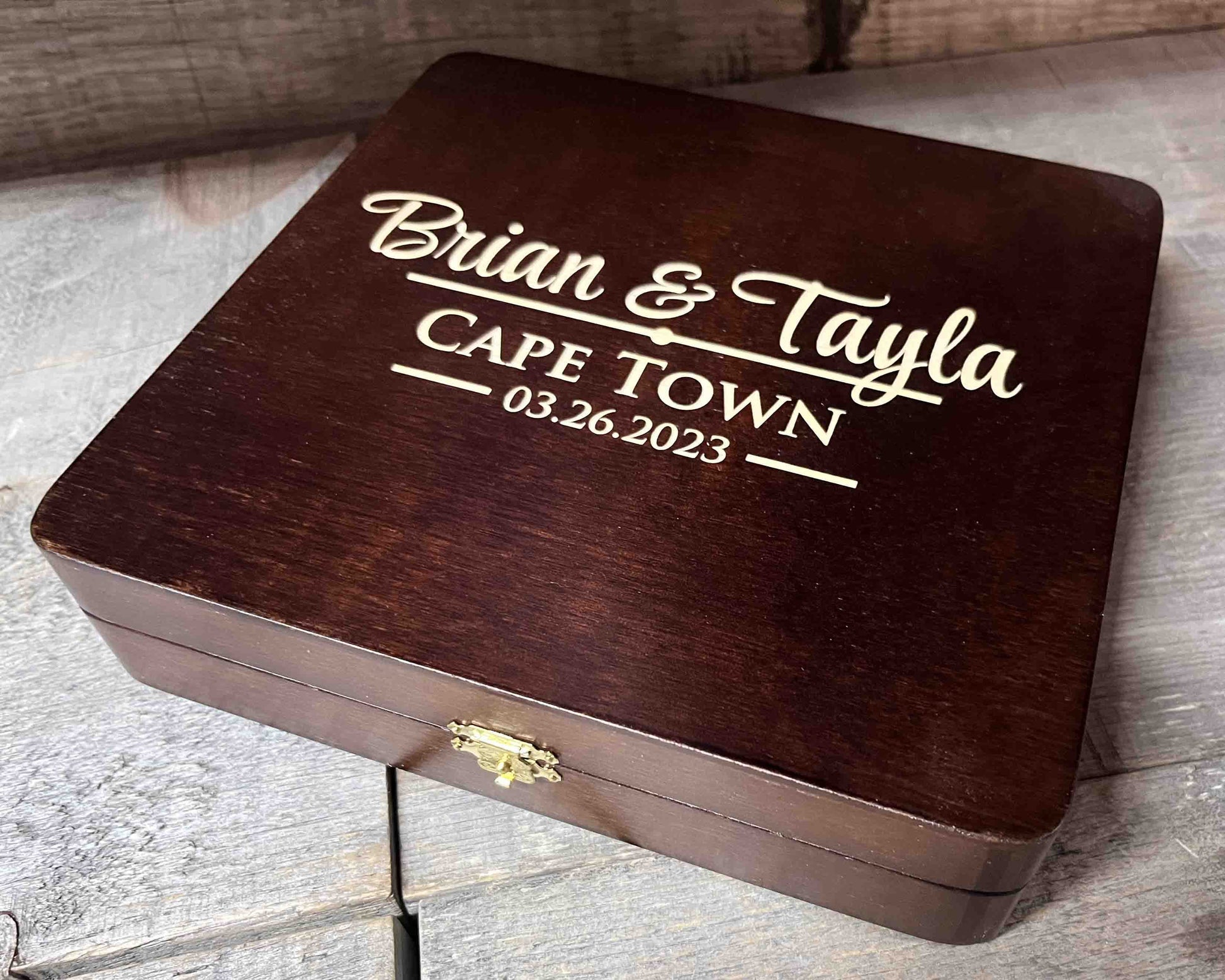 Groomsman Wooden Gift Boxes - Design 26.