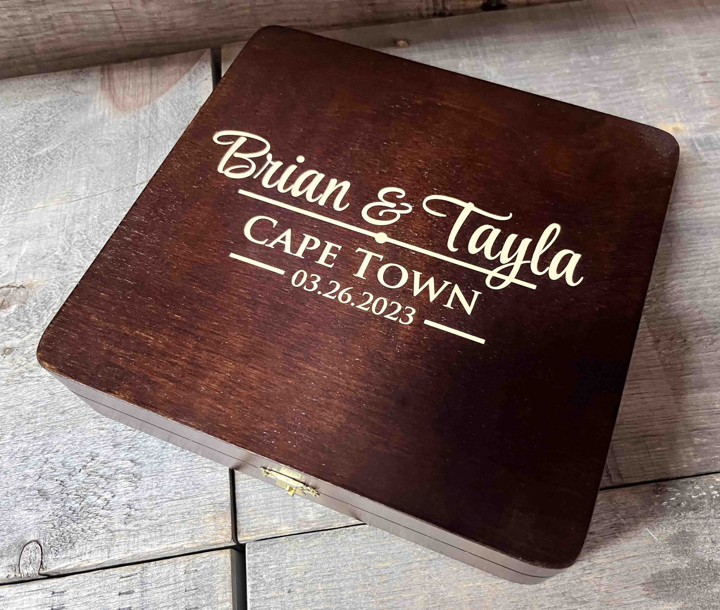 Groomsman Wooden Gift Boxes - Design 26.