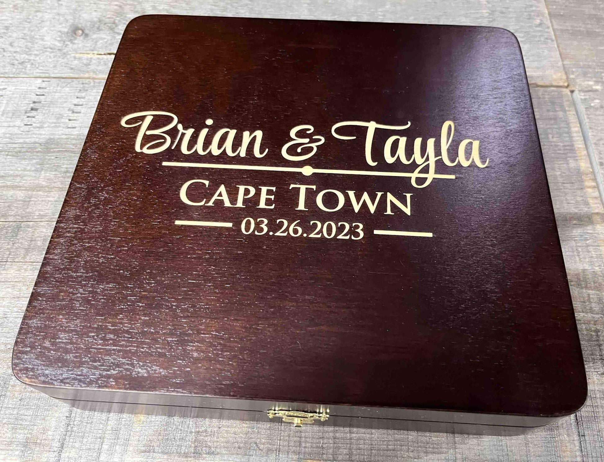 Groomsman Wooden Gift Boxes - Design 26.