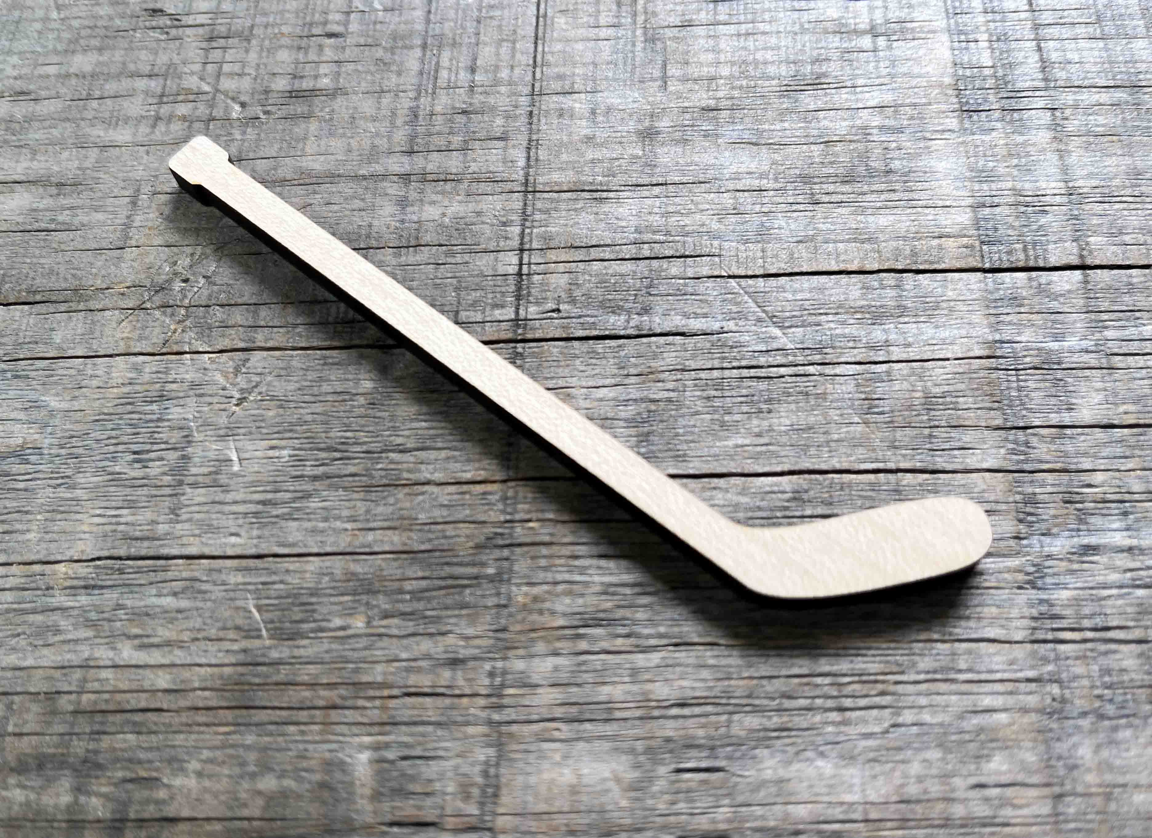 Hockey Stick Laser Cut Wood Blank.