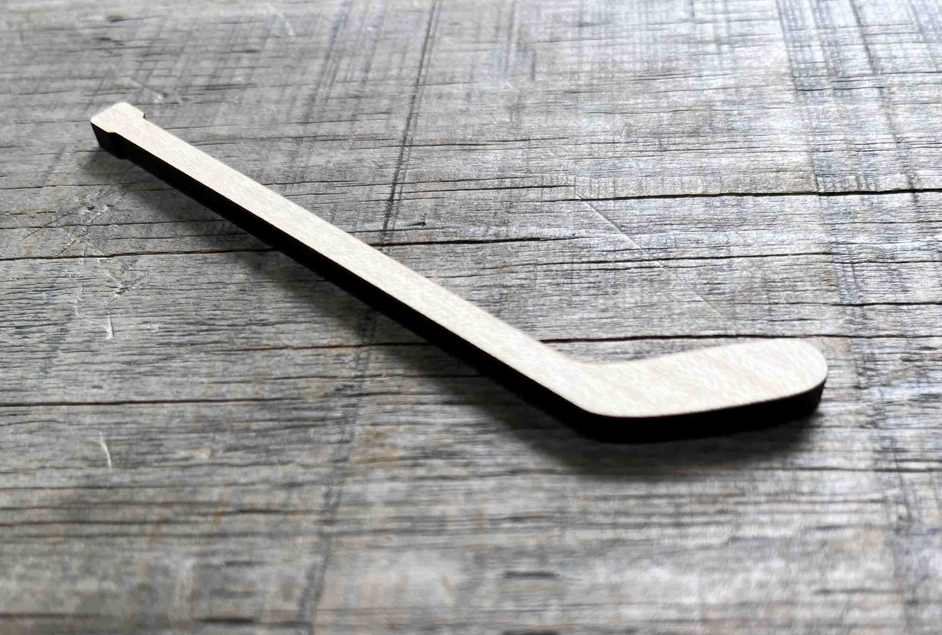 Hockey Stick Laser Cut Wood Blank.