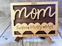 Mother's Day Wooden Card.
