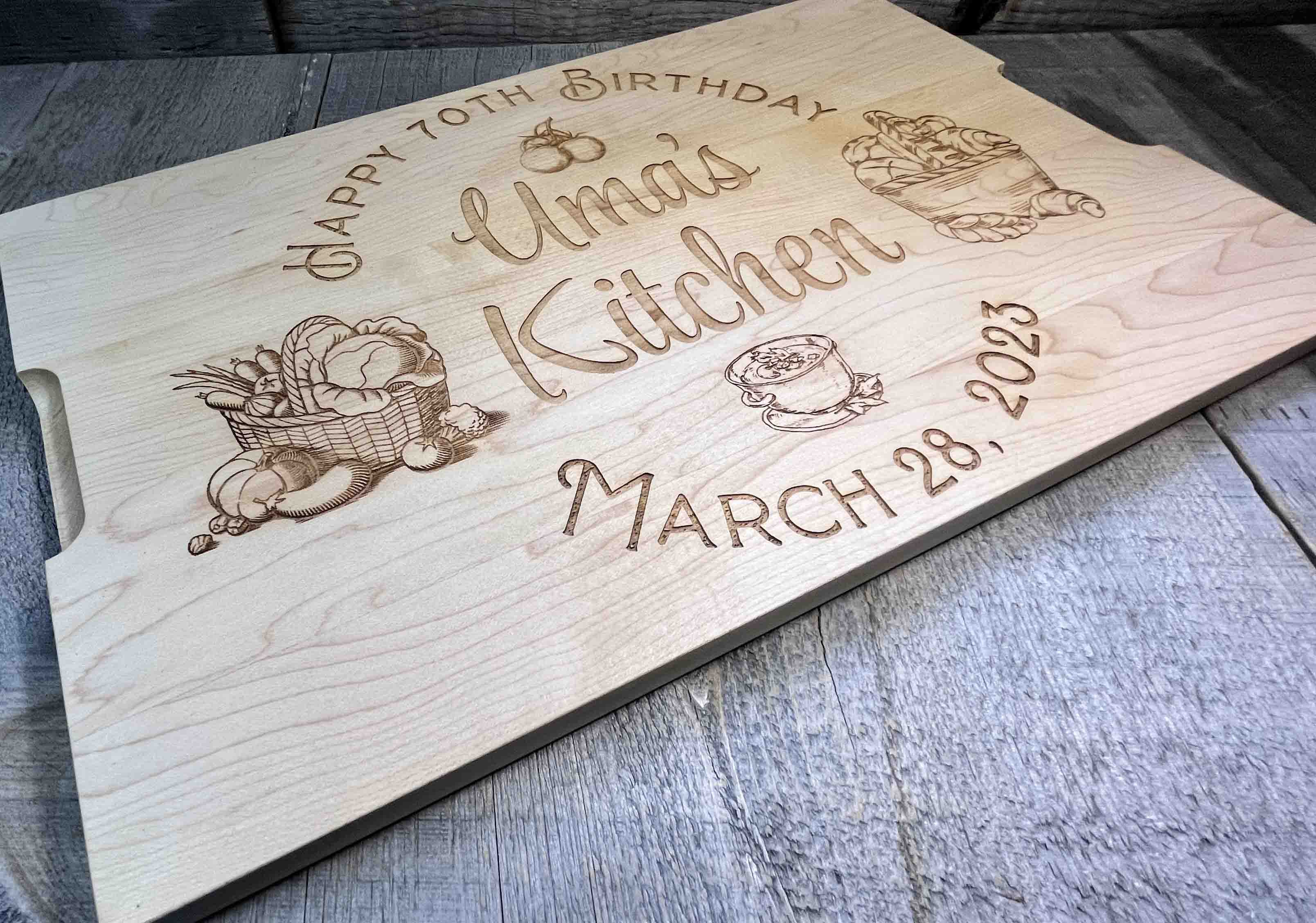 Solid Maple Cutting Board  Kitchen Design 94.