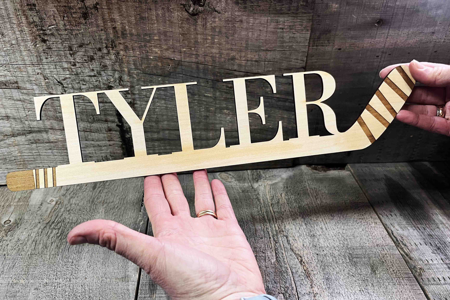 Hockey Sticks With Custom Name.