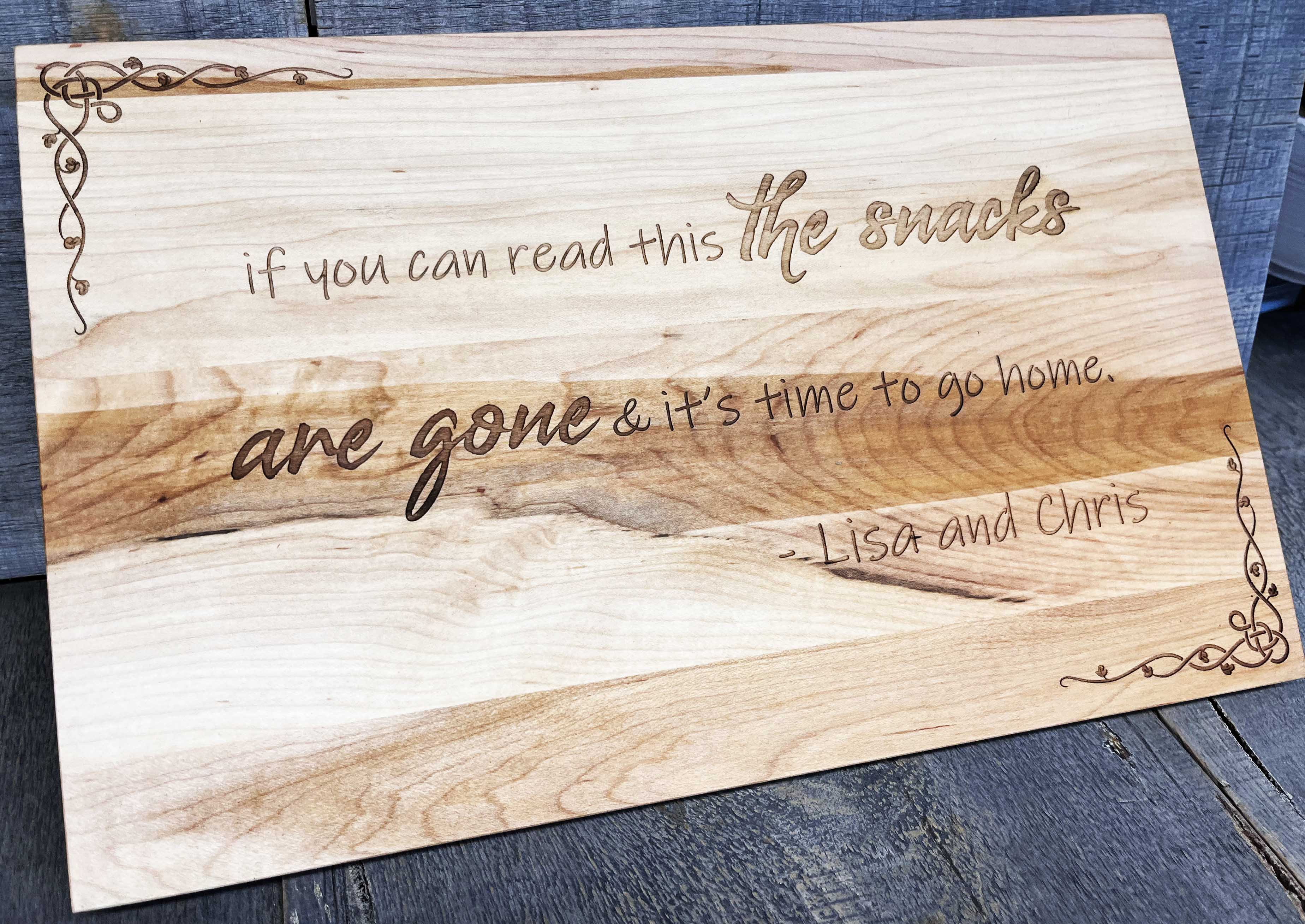 Design 92 - If you Can Read this Cutting Board.