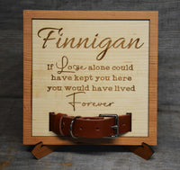 Custom Dog Collar Remembrance Frame.