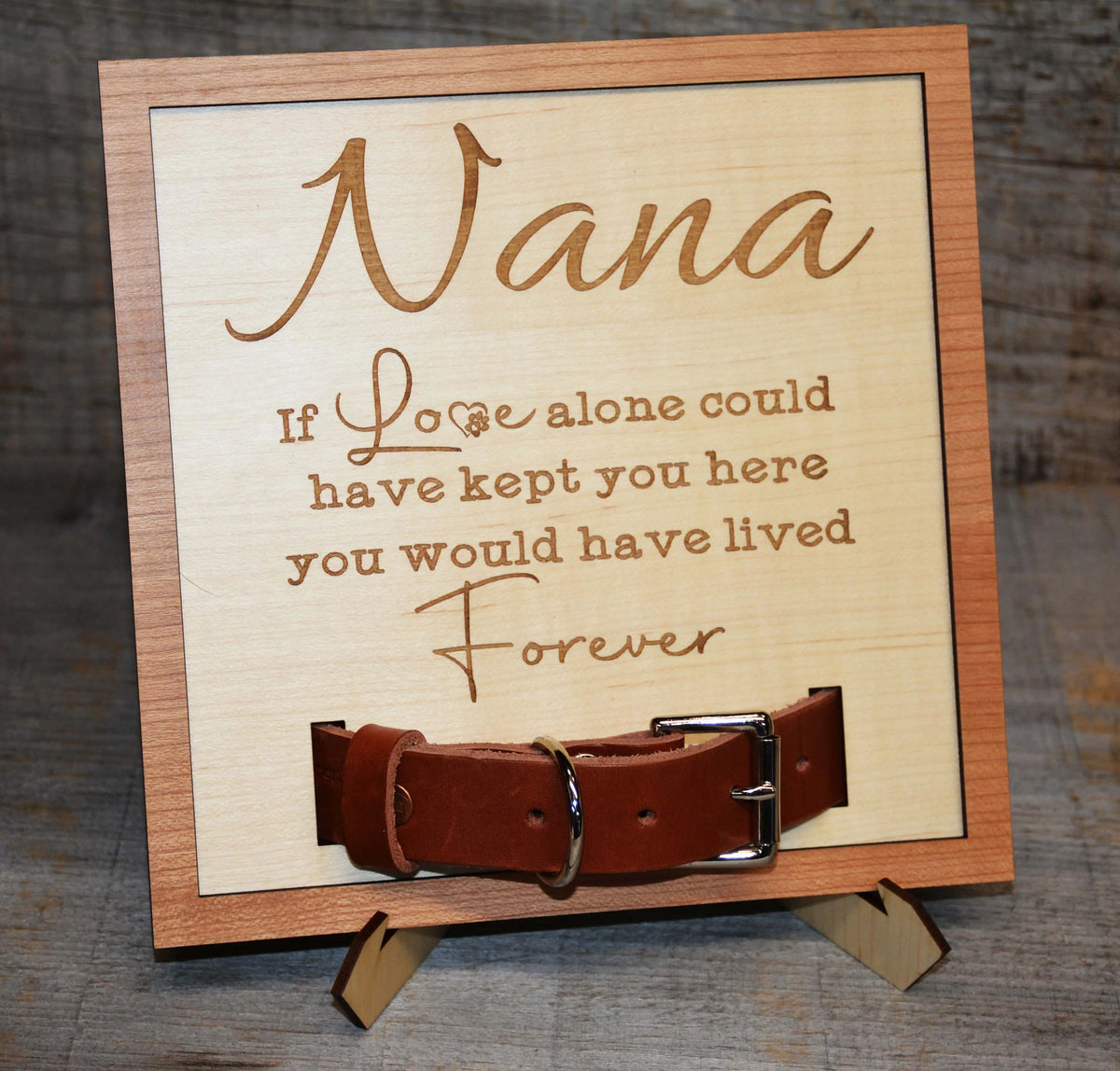 Custom Dog Collar Remembrance Frame.
