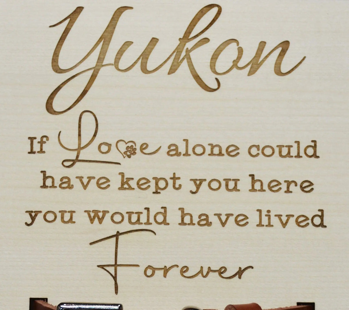 Custom Dog Collar Remembrance Frame.