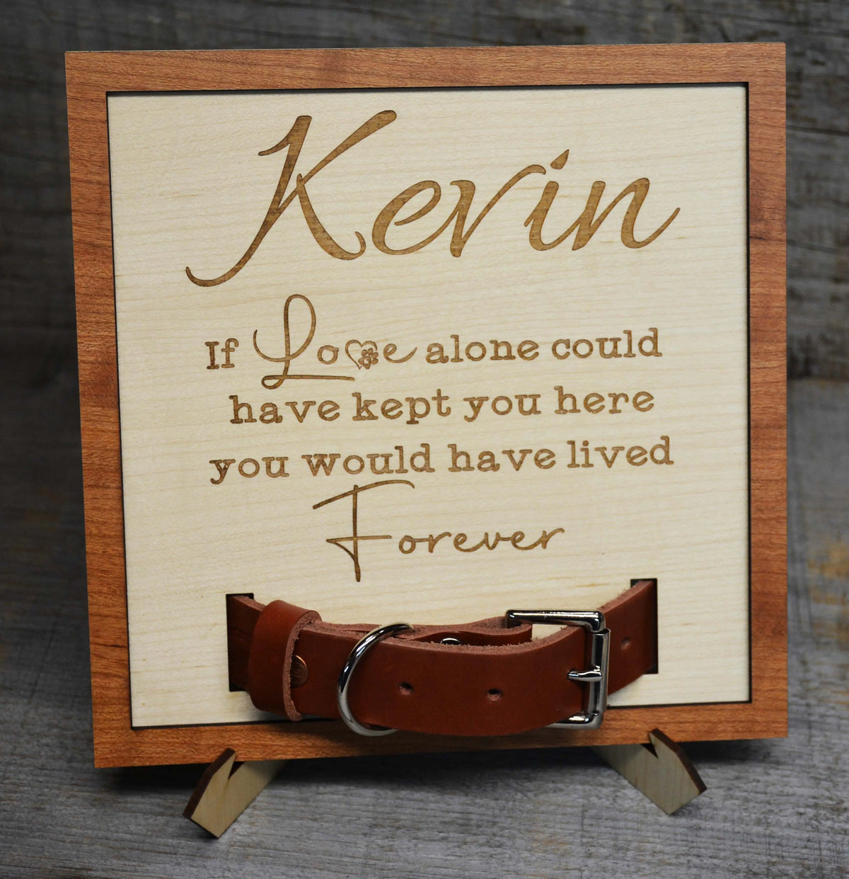Custom Dog Collar Remembrance Frame.
