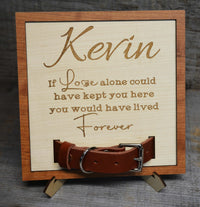 Custom Dog Collar Remembrance Frame.