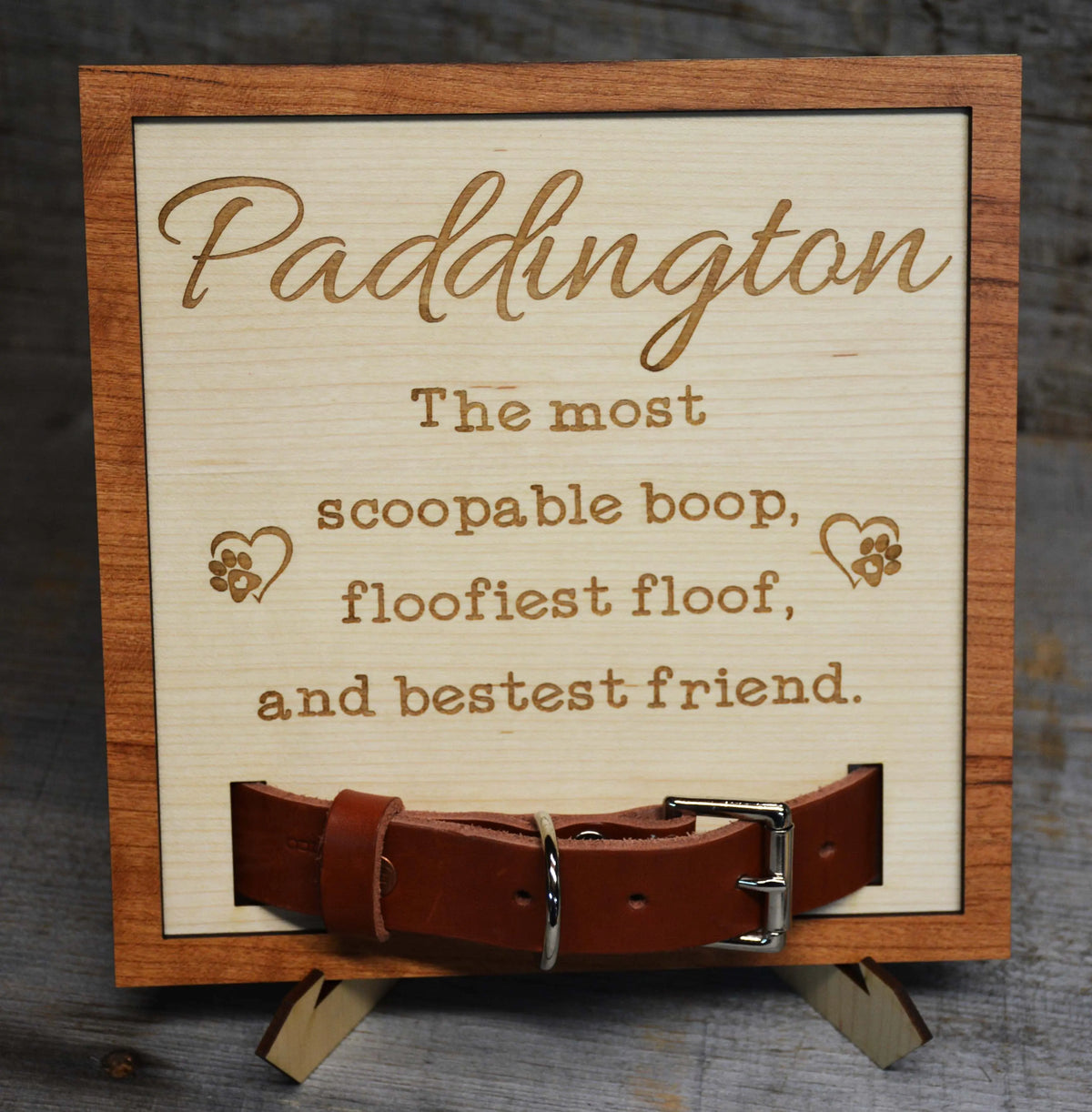Custom Dog Collar Remembrance Frame.