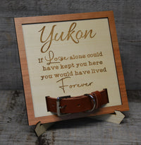 Custom Dog Collar Remembrance Frame.