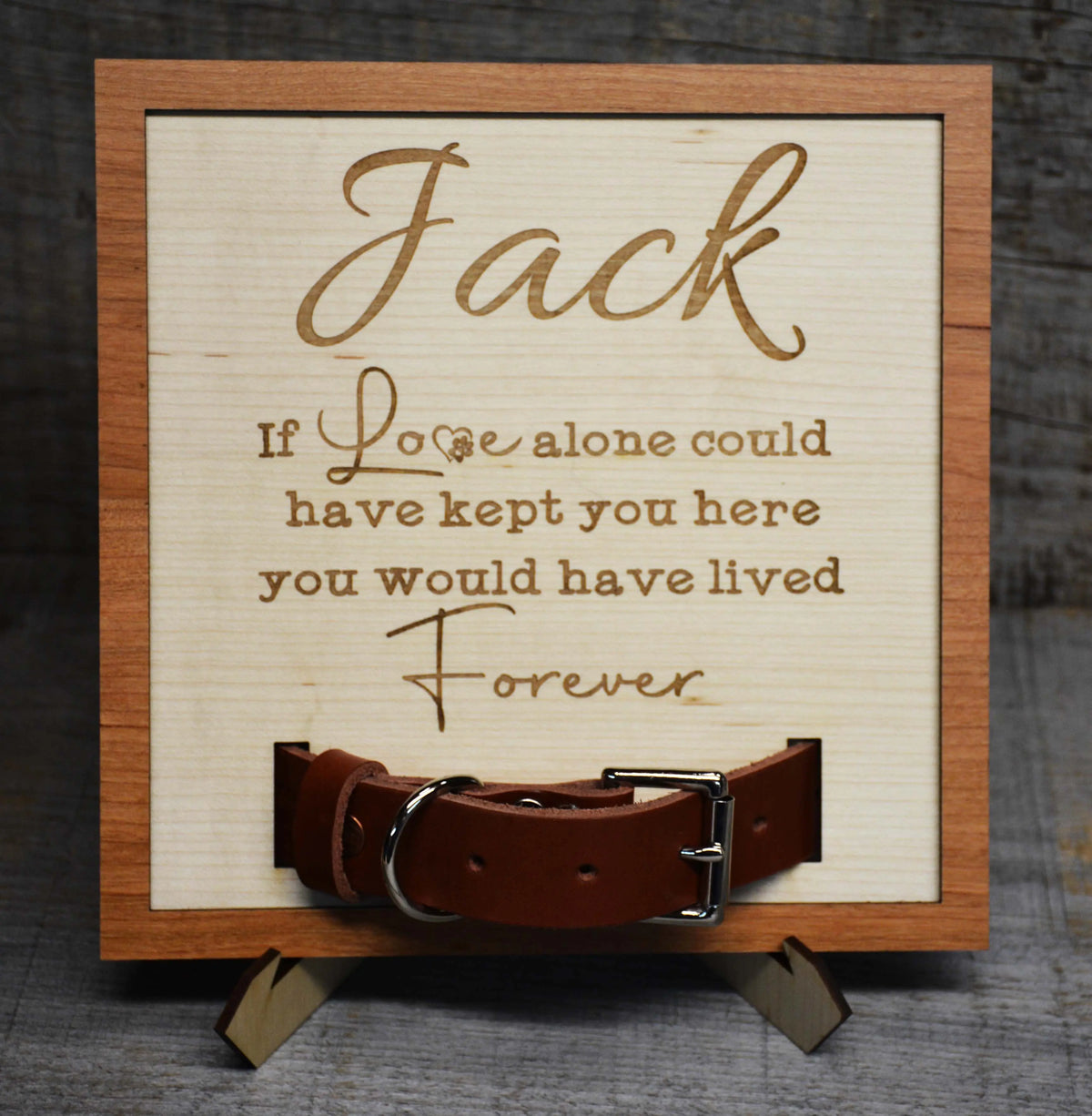 Custom Dog Collar Remembrance Frame.
