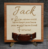 Custom Dog Collar Remembrance Frame.