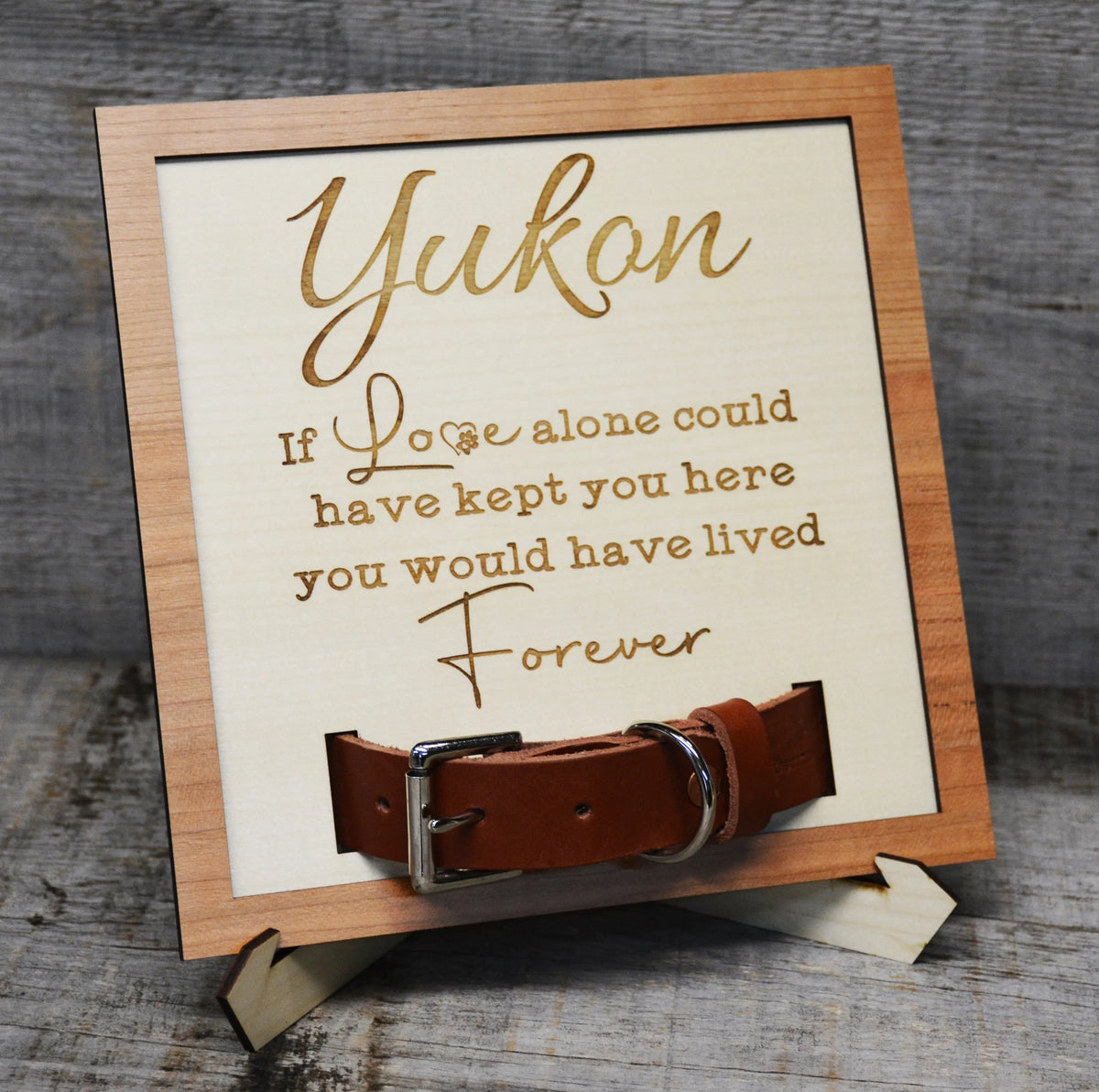 Custom Dog Collar Remembrance Frame.