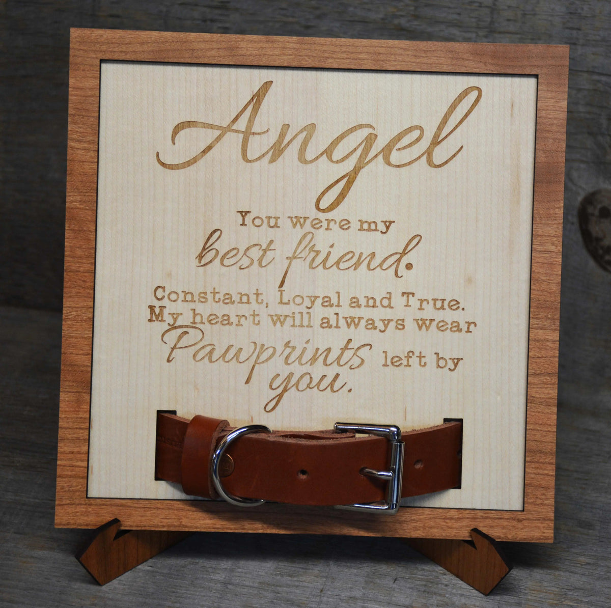 Custom Dog Collar Remembrance Frame.