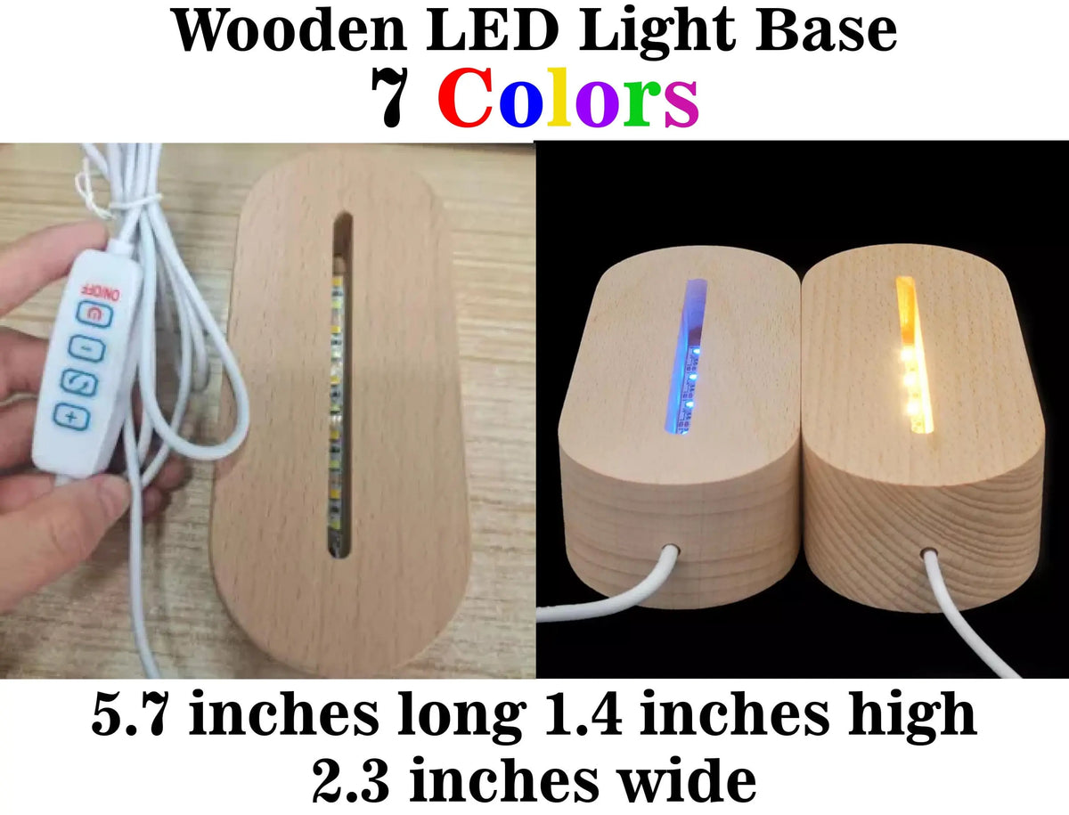 Photo Engraved Light Lamp - 7 Colours.
